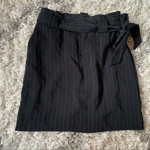 Paper bag waist express mini skirt